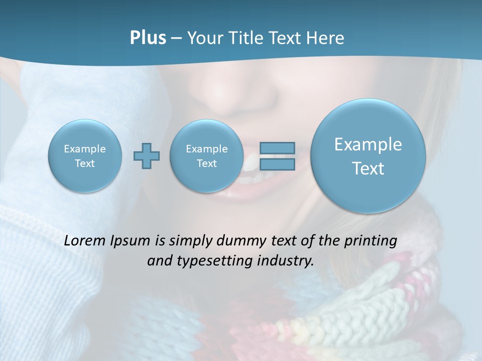 Girl Female Looking PowerPoint Template