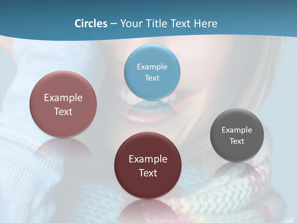 Girl Female Looking PowerPoint Template