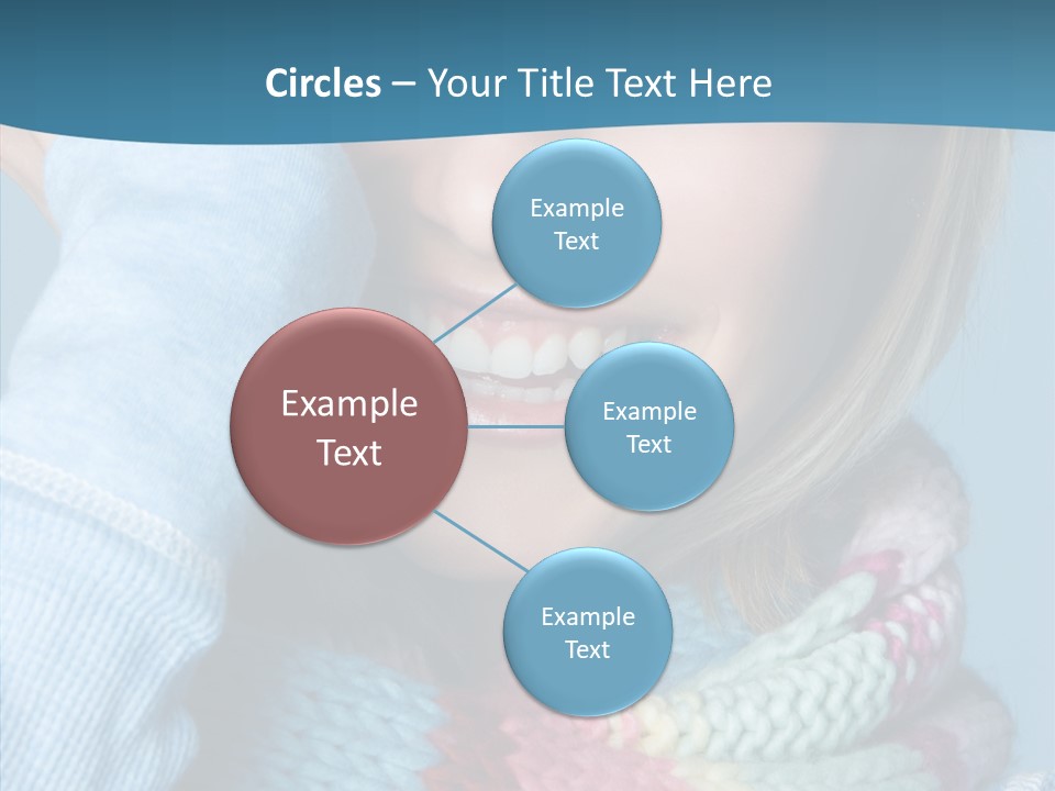 Girl Female Looking PowerPoint Template