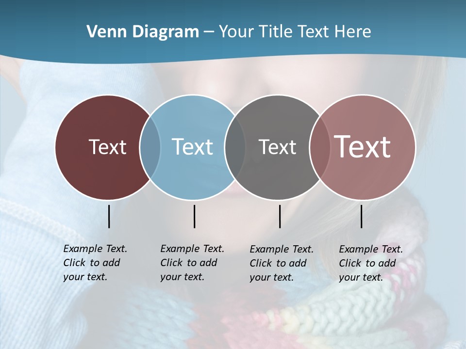 Girl Female Looking PowerPoint Template