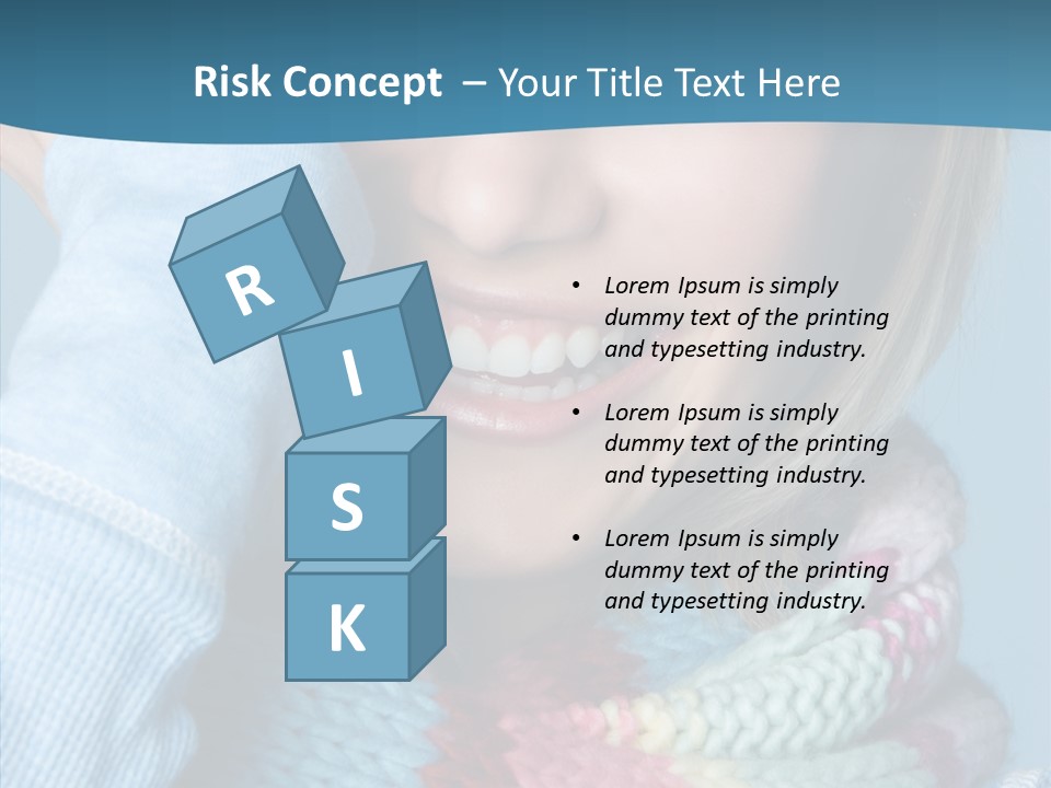 Girl Female Looking PowerPoint Template