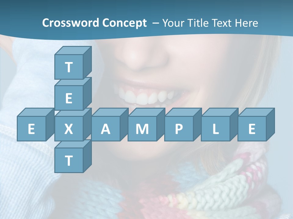 Girl Female Looking PowerPoint Template