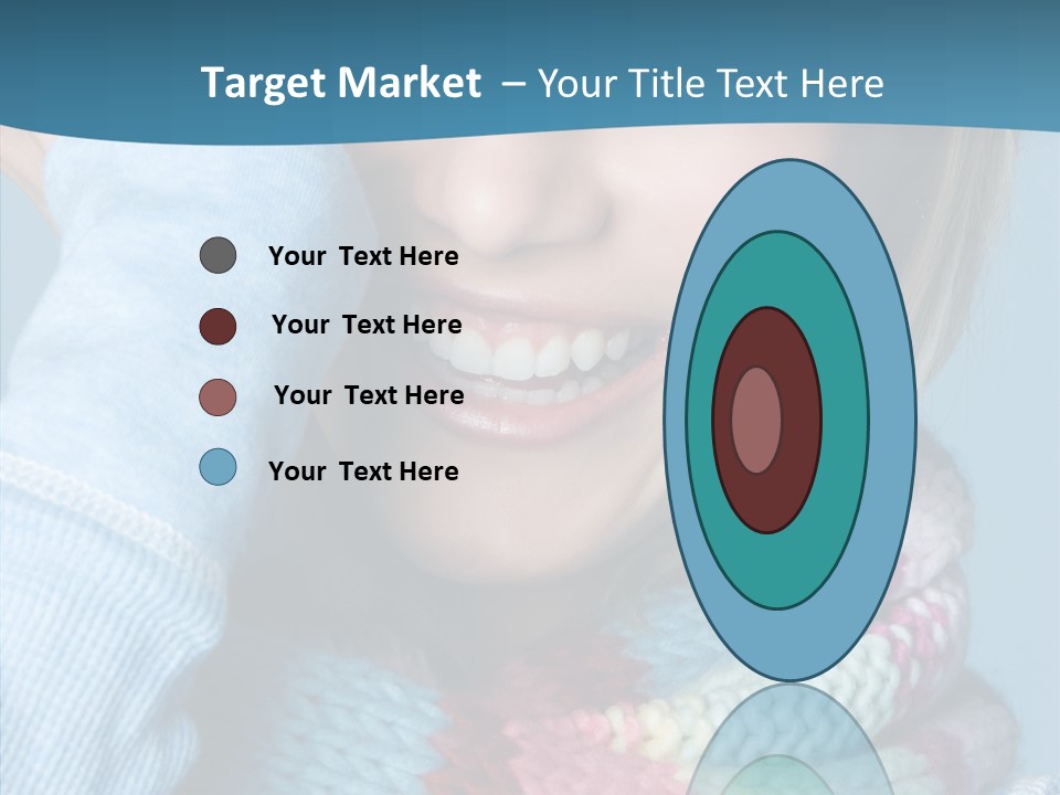 Girl Female Looking PowerPoint Template