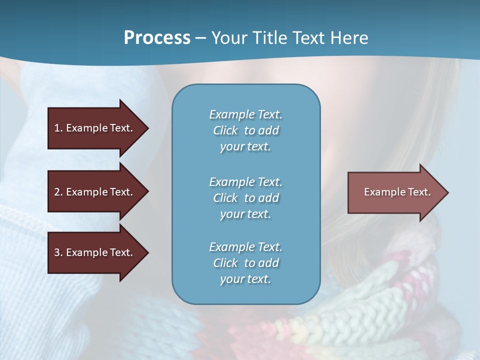 Girl Female Looking PowerPoint Template
