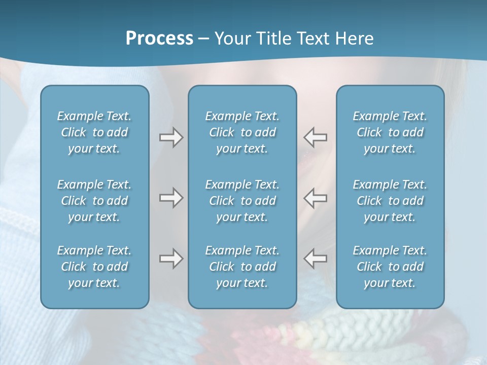 Girl Female Looking PowerPoint Template
