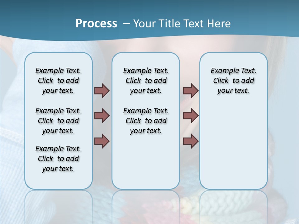 Girl Female Looking PowerPoint Template