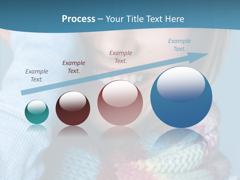 Girl Female Looking PowerPoint Template