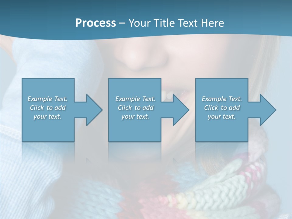 Girl Female Looking PowerPoint Template