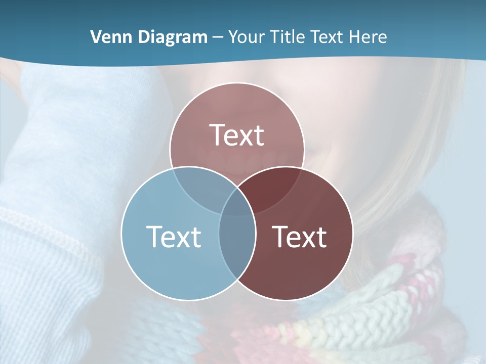 Girl Female Looking PowerPoint Template