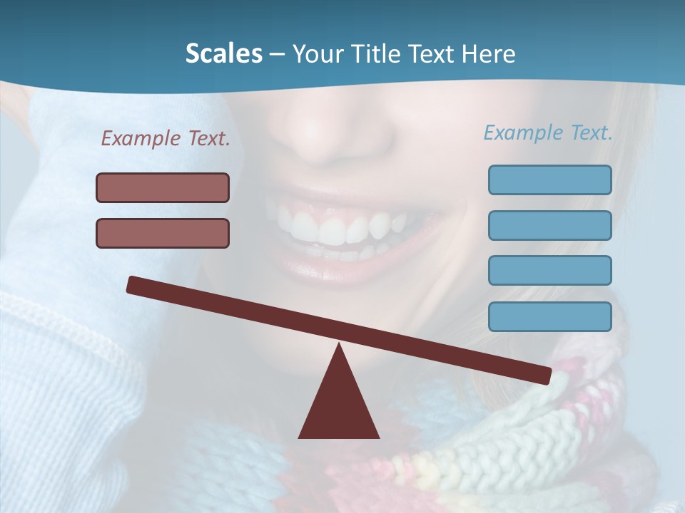 Girl Female Looking PowerPoint Template