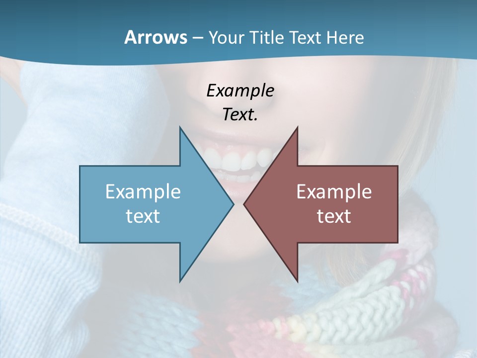 Girl Female Looking PowerPoint Template