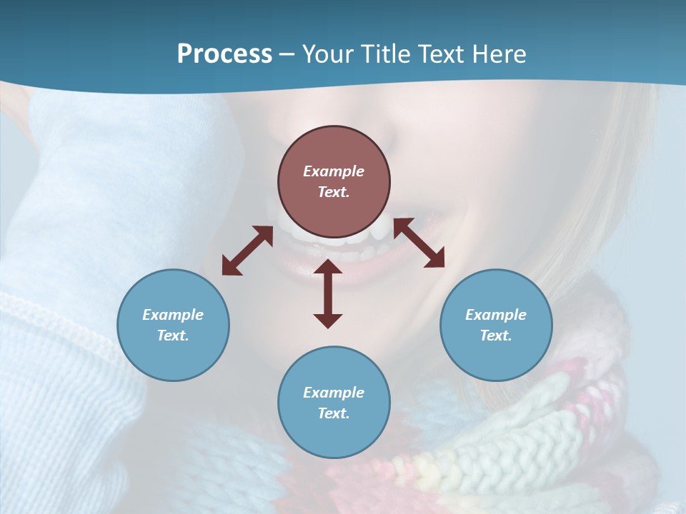 Girl Female Looking PowerPoint Template