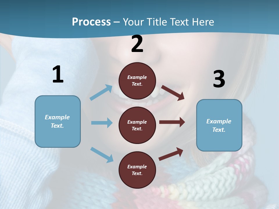 Girl Female Looking PowerPoint Template