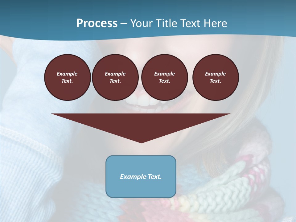 Girl Female Looking PowerPoint Template