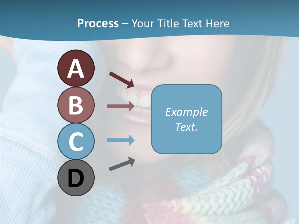 Girl Female Looking PowerPoint Template