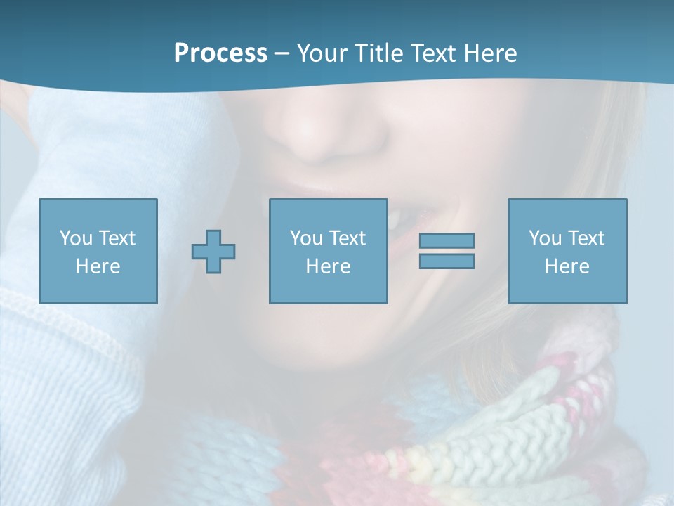 Girl Female Looking PowerPoint Template