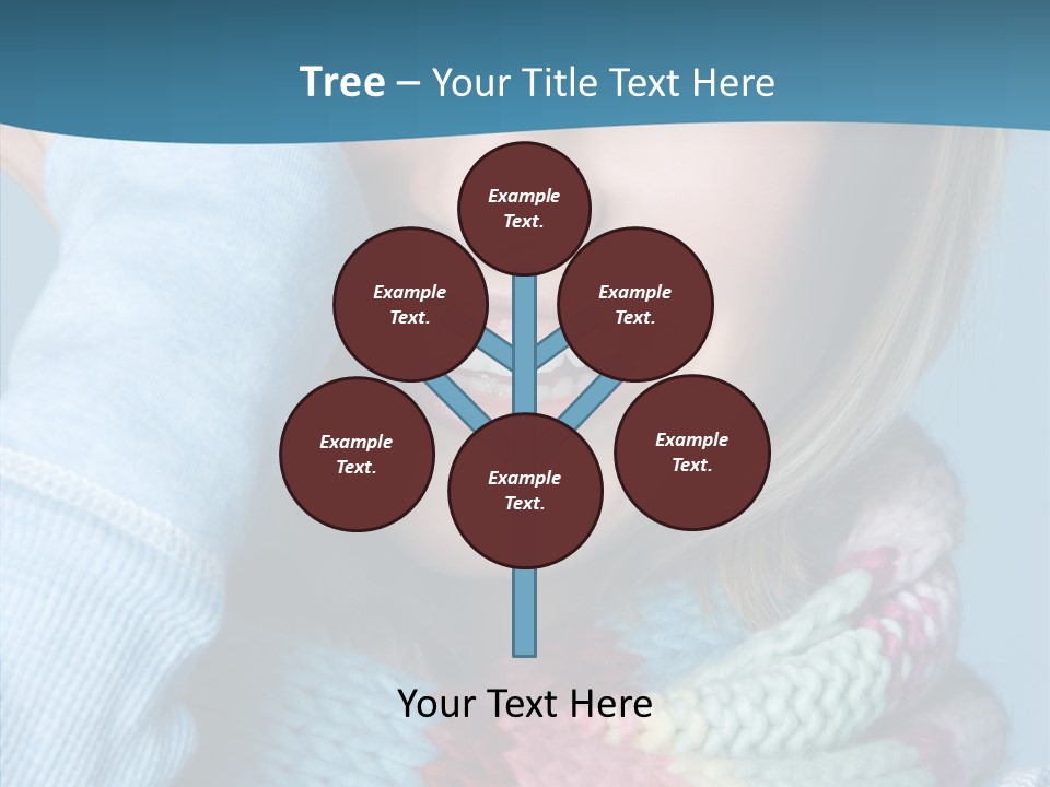 Girl Female Looking PowerPoint Template