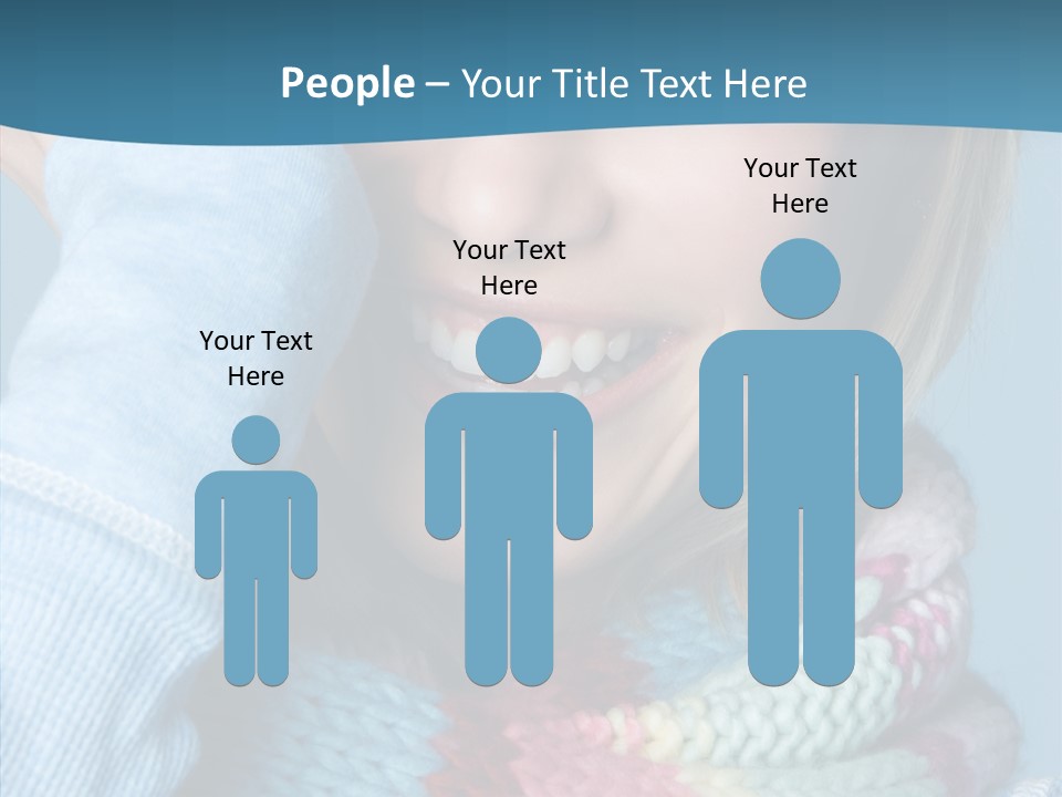 Girl Female Looking PowerPoint Template