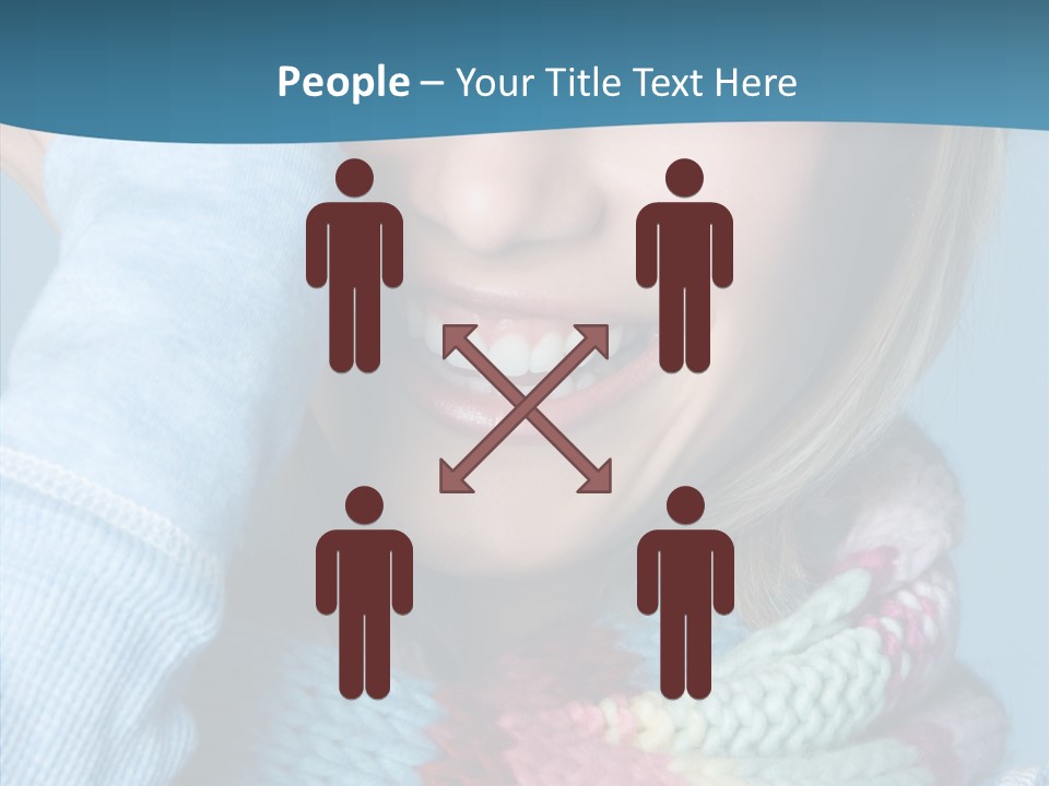 Girl Female Looking PowerPoint Template