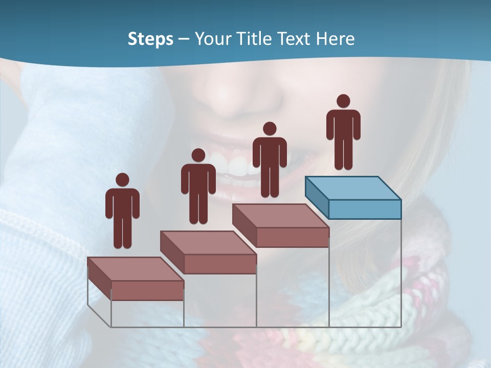 Girl Female Looking PowerPoint Template