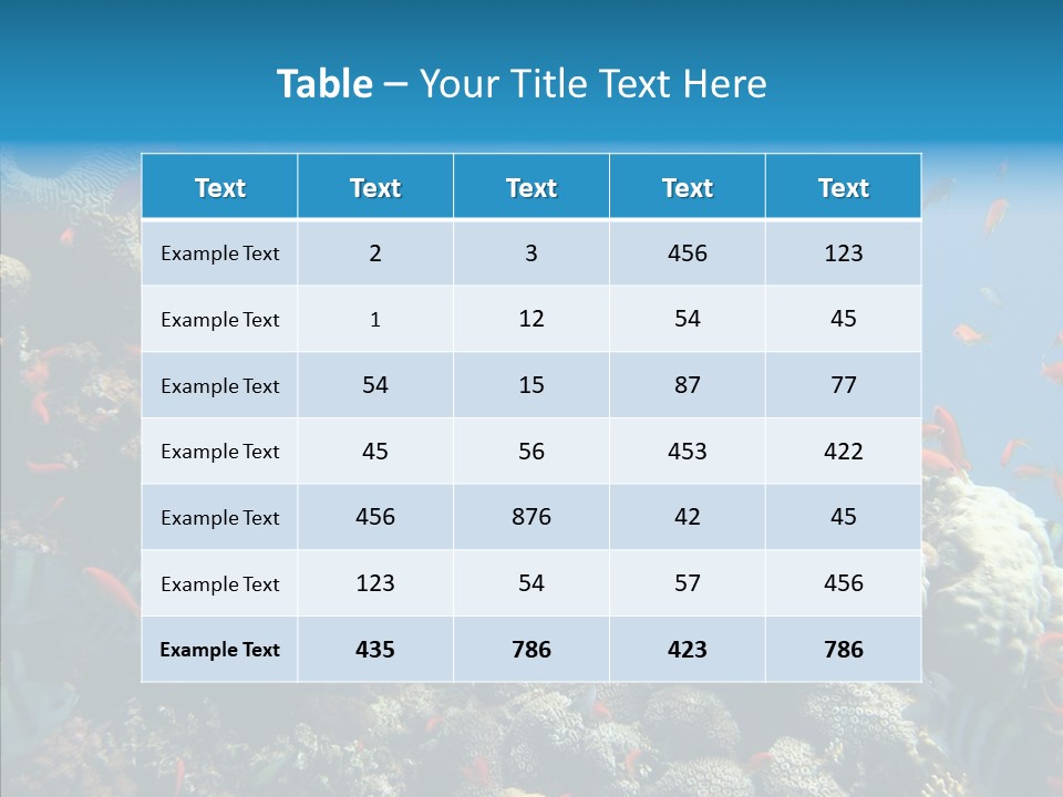 Scuba Diversity Nature PowerPoint Template