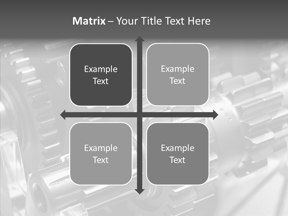 Cog Motor Crankshaft PowerPoint Template
