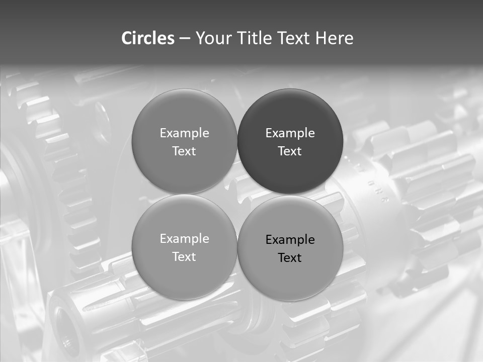 Cog Motor Crankshaft PowerPoint Template
