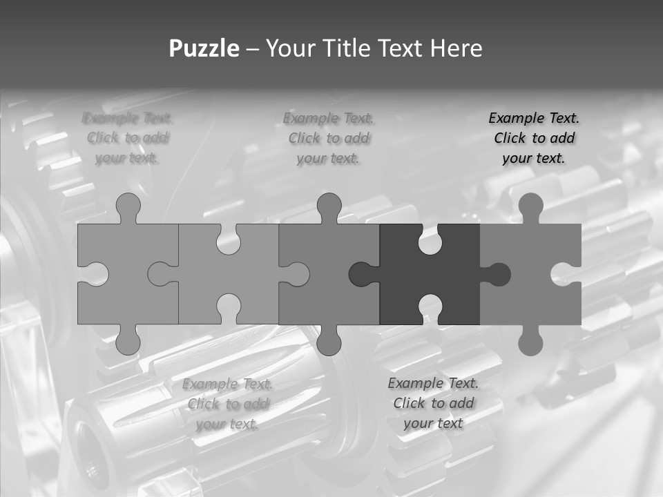 Cog Motor Crankshaft PowerPoint Template