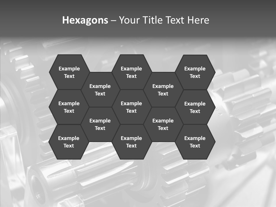 Cog Motor Crankshaft PowerPoint Template