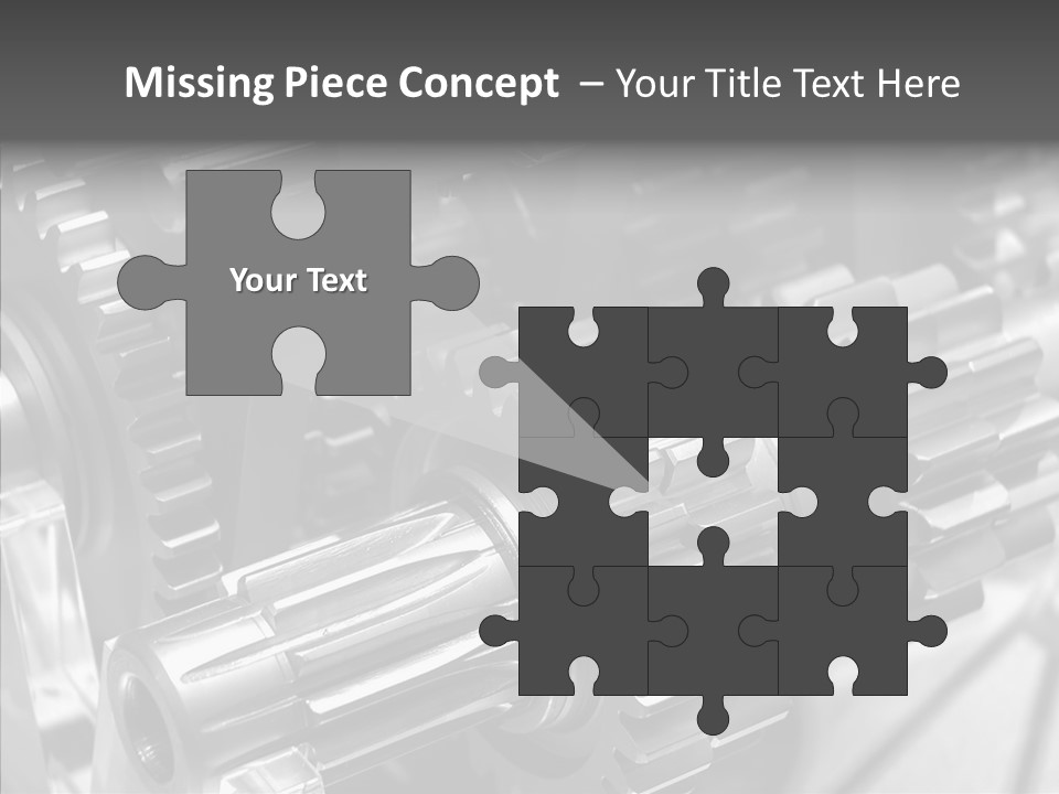 Cog Motor Crankshaft PowerPoint Template