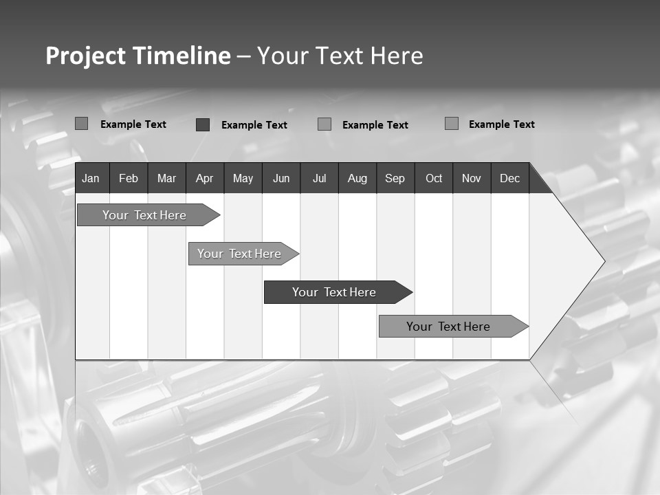 Cog Motor Crankshaft PowerPoint Template