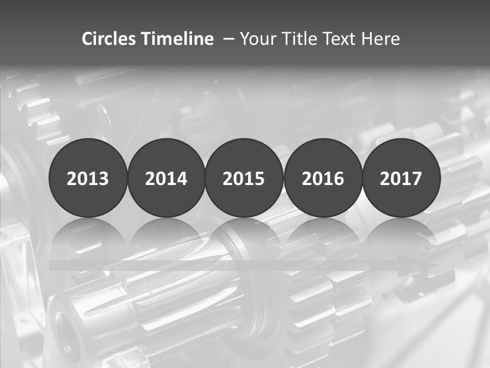 Cog Motor Crankshaft PowerPoint Template