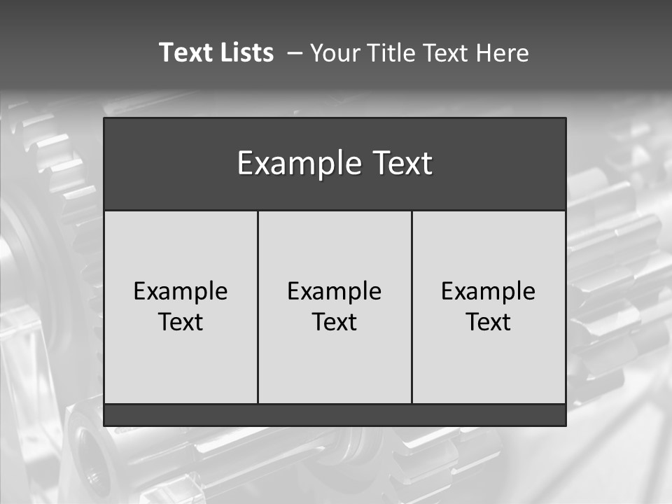 Cog Motor Crankshaft PowerPoint Template