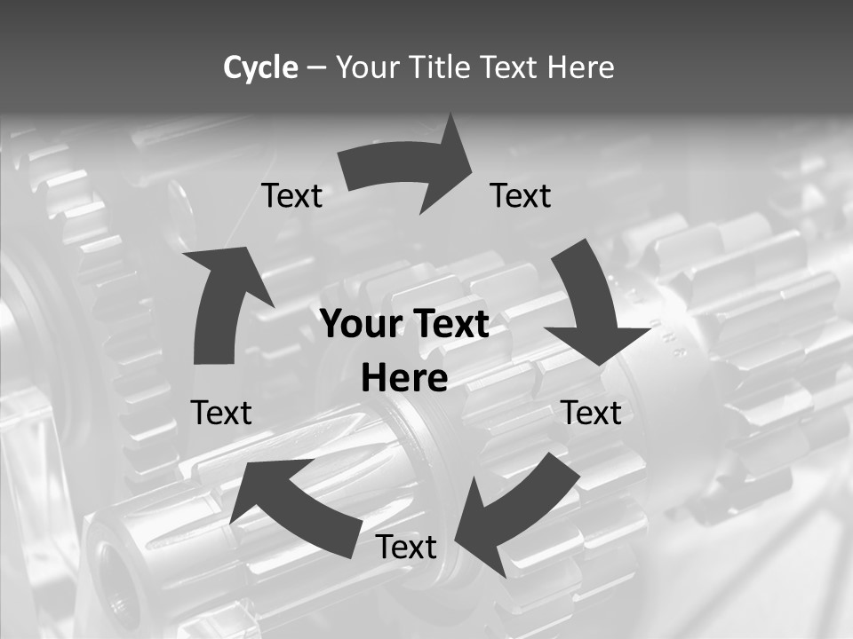 Cog Motor Crankshaft PowerPoint Template