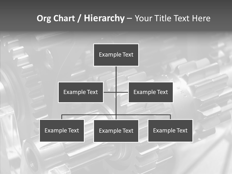 Cog Motor Crankshaft PowerPoint Template