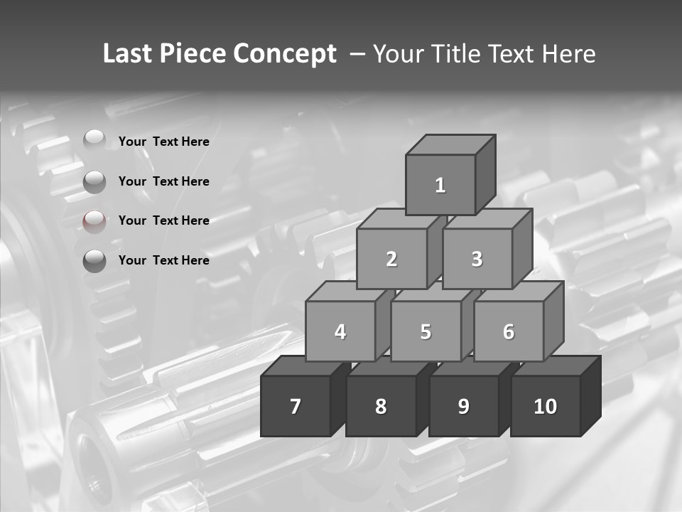 Cog Motor Crankshaft PowerPoint Template