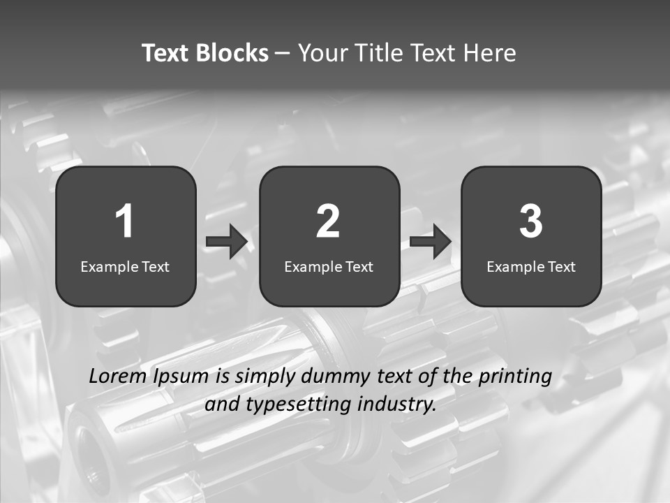 Cog Motor Crankshaft PowerPoint Template