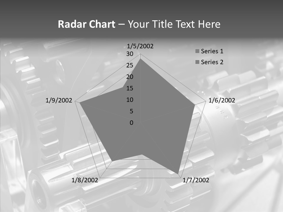 Cog Motor Crankshaft PowerPoint Template