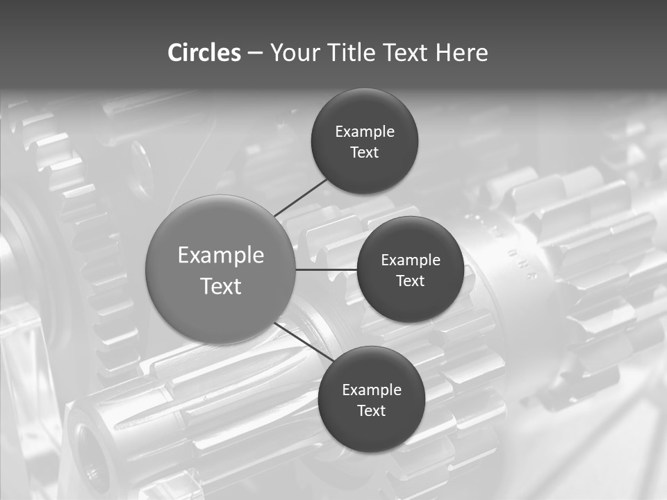 Cog Motor Crankshaft PowerPoint Template