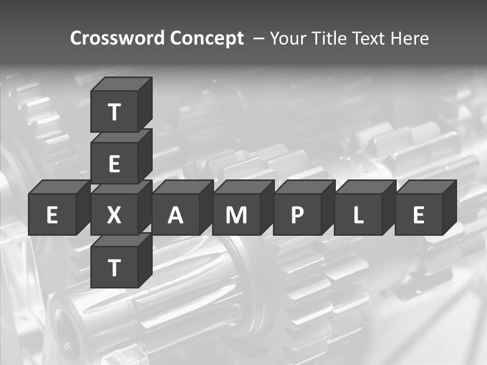 Cog Motor Crankshaft PowerPoint Template