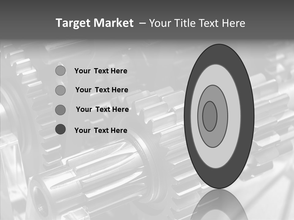 Cog Motor Crankshaft PowerPoint Template