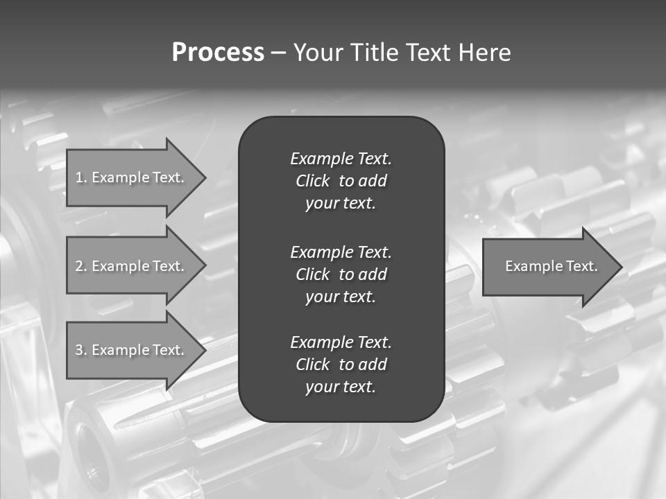 Cog Motor Crankshaft PowerPoint Template