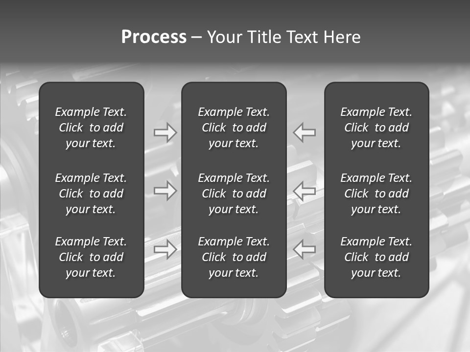 Cog Motor Crankshaft PowerPoint Template