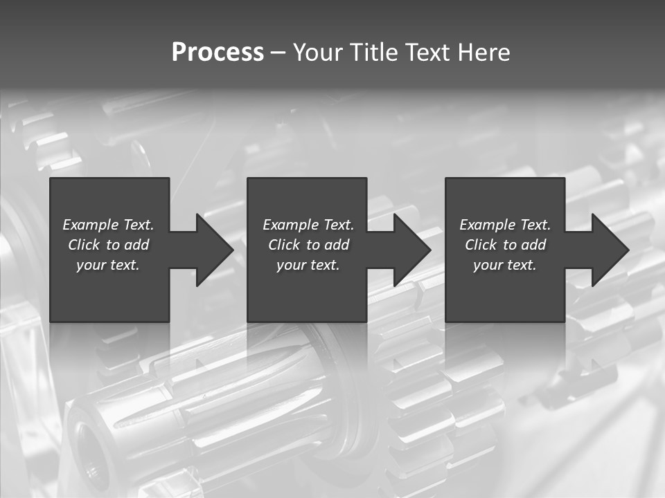 Cog Motor Crankshaft PowerPoint Template