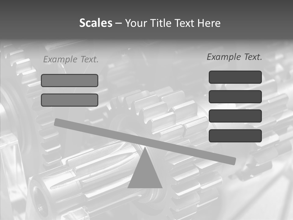 Cog Motor Crankshaft PowerPoint Template