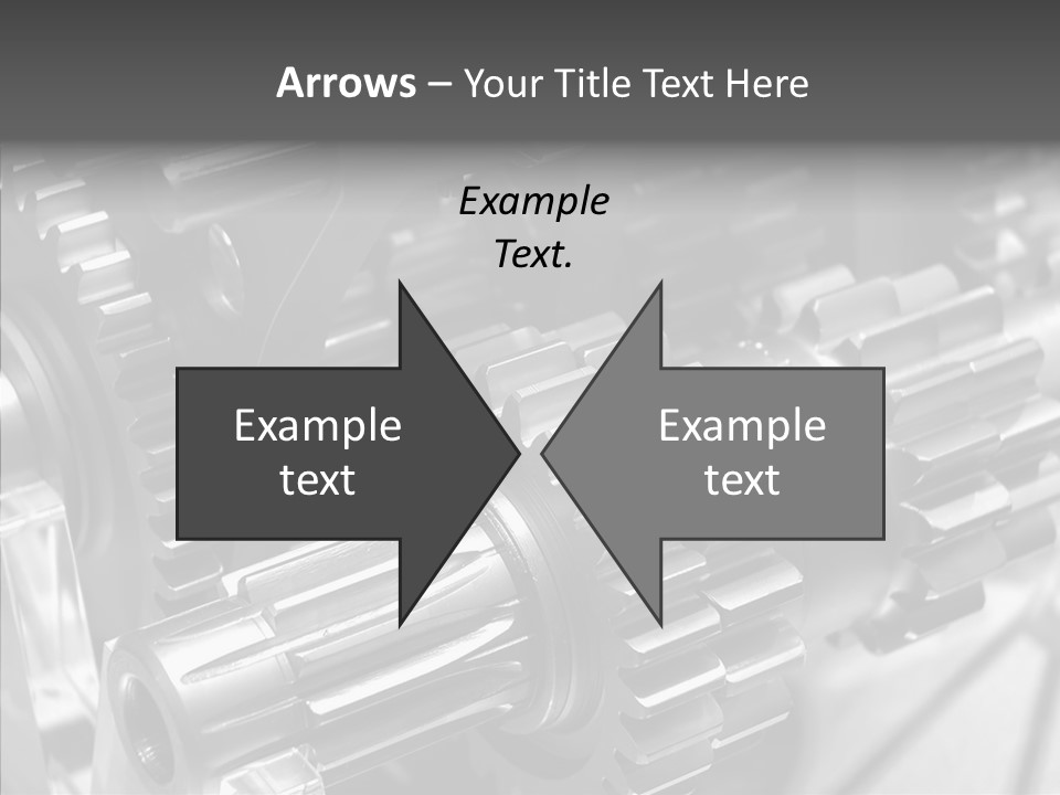 Cog Motor Crankshaft PowerPoint Template