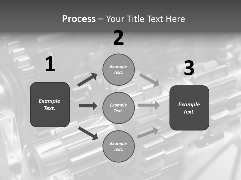 Cog Motor Crankshaft PowerPoint Template