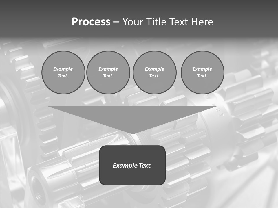 Cog Motor Crankshaft PowerPoint Template