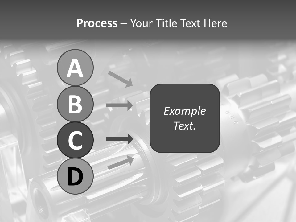 Cog Motor Crankshaft PowerPoint Template