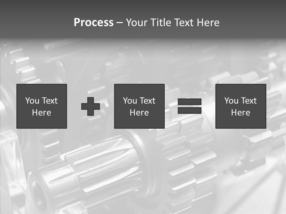 Cog Motor Crankshaft PowerPoint Template